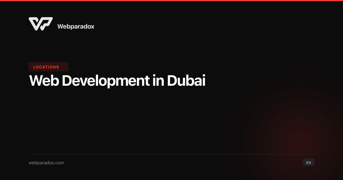Software Development Company in Dubai, UAE | Webparadox
